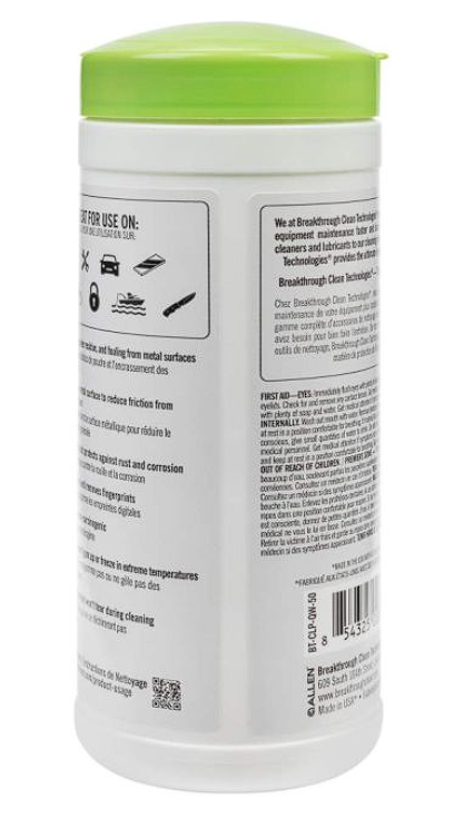 Синтетические салфетки BCT CLP Quick Wipes, 50 шт.