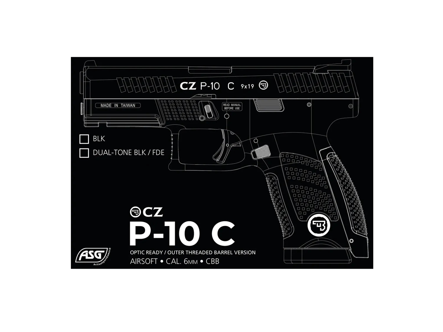 CZ P-10C MOS FDE 6.0 mm