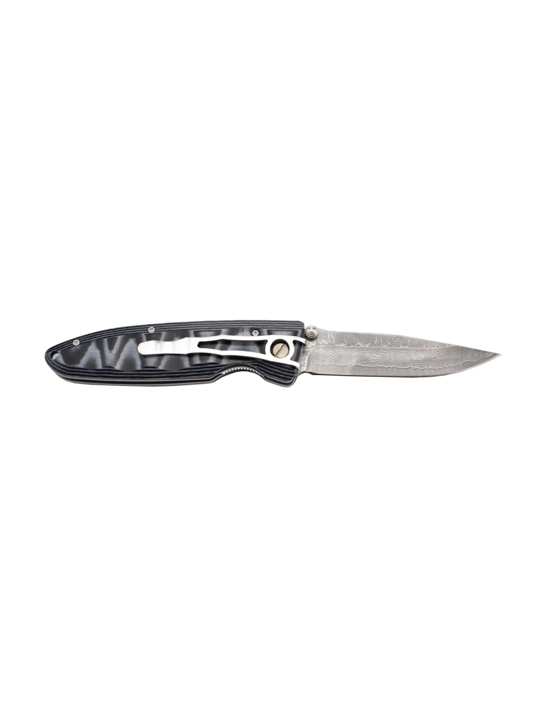 Mcusta Damasc Micarta Blue